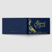 Classic Paar Initialen Floral Filigrain Gold Gastenboek (Volledig)