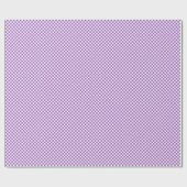 Classic Paars en White Checkered Pattern Cadeaupapier (Vlak)