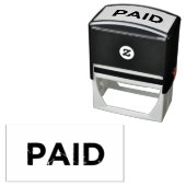 Classic PAID Self Inking Rubber Office Stamp Zelfinktende Stempel (In situ)