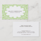 Classic Paisley Design voor House Cleaner, Maid Visitekaartje (Voorkant / Achterkant)