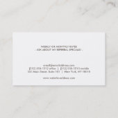 Classic Paisley Design voor House Cleaner, Maid Visitekaartje (Achterkant)