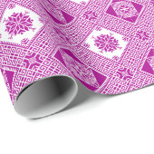Classic Palestinian Tatreez Print Wrapping Paper Cadeaupapier (Rol Hoek)