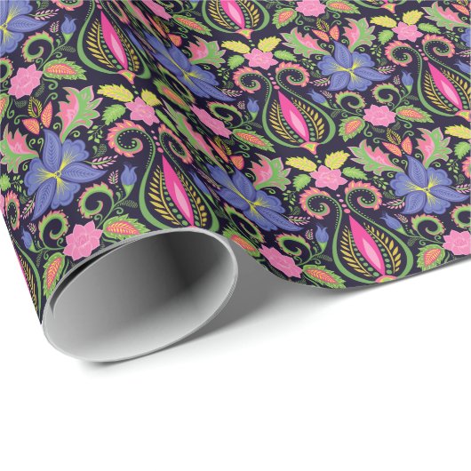 Classic Pansy:  bloemetjesbehang Cadeaupapier (Rol Hoek)