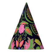 Classic Pansy:  bloemetjesbehang Feesthoedjes (Links)