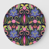 Classic Pansy: bloemetjesbehang Grote Klok (Voorkant)