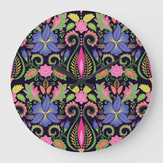 Classic Pansy: bloemetjesbehang Grote Klok (Voorkant)