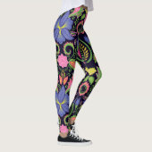 Classic Pansy:  bloemetjesbehang Leggings (Rechts)