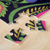 Classic Pansy: bloemetjesbehang Legpuzzel (Zijkant)