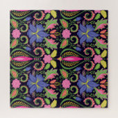 Classic Pansy: bloemetjesbehang Legpuzzel (Horizontaal)