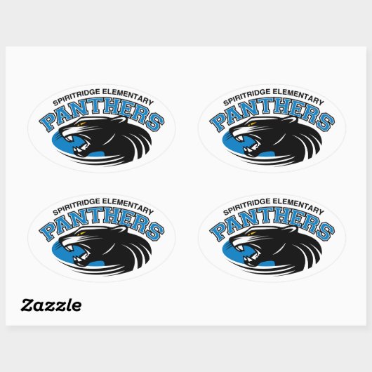 Classic Panther Ovale Sticker (Vel)