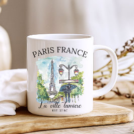 Classic Paris France Scenic Illustration Koffiemok