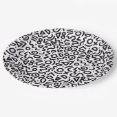"Classic Party-Time" Art Pattern Paper Plate Papieren Bordje (Gekanteld)