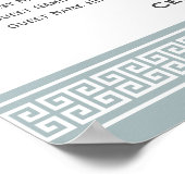 Classic Party Zitplan 12 Tafels Teken Grijs Poster (Hoek)