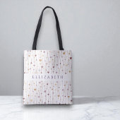 Classic Pastel Paarse Hart Minimalist Personaliser Tote Bag