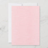 CLASSIC PASTEL PINK GOLD TRIM INVITATION KAART (Achterkant)