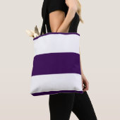 Classic Pastel Purple + White Stripes Tote Bag (Dichtbij)