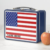 Classic Patriotic American Flag Monogram (In situ)