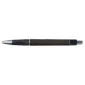 Classic Pattern Custom Monogram Initiaal Gold Blac Pen (Voorkant)