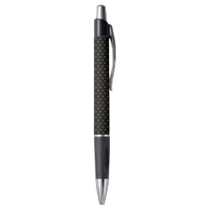 Classic Pattern Custom Monogram Initiaal Gold Blac Pen