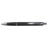 Classic Pattern Custom Monogram Initiaal Gold Blac Pen (Achterkant)