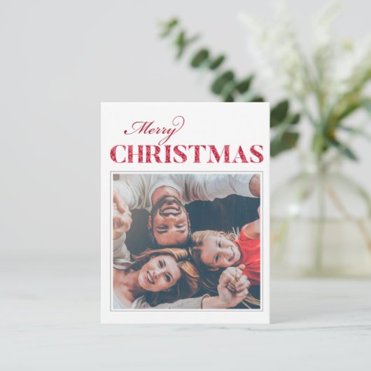 Classic Pattern Merry Briefkaart met kerstmis (Staand voorkant)