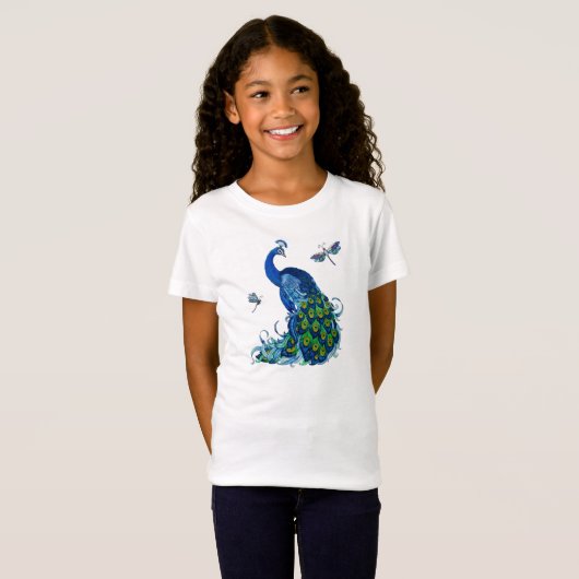 Classic Peacock and Dragonfly Design Tanktop (Voorkant volledig)