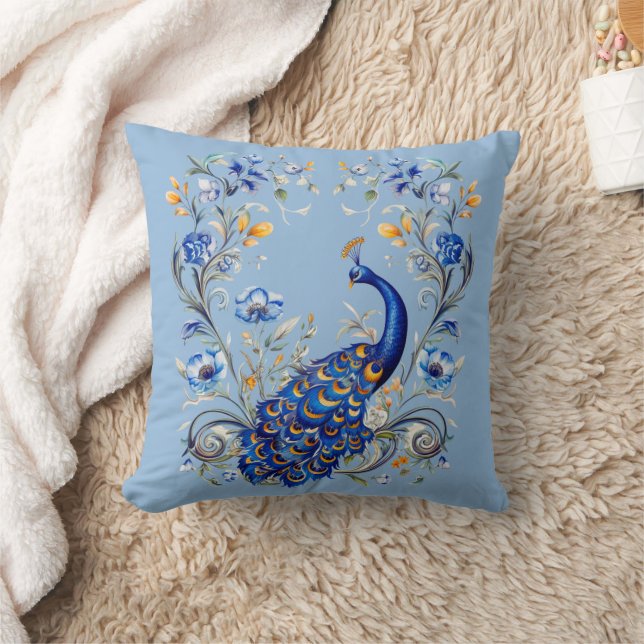 Classic Peacock Design - Elegant cadeau voor haar Kussen (Deken)