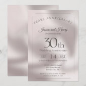 Classic Pearl 30ste huwelijksverjaardag Kaart (Voorkant / Achterkant)
