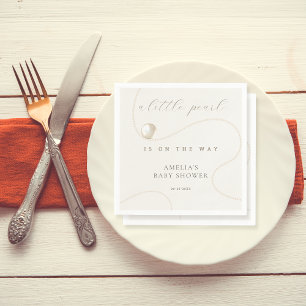 Classic Pearl Elegant Baby shower Servet