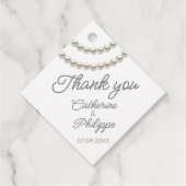 Classic Pearl Wedding Favoriete Labels (Voorkant)