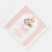 Classic pearls and prosecco napkins editable  servet (Hoek)