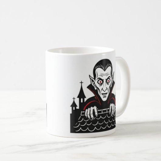 Classic Peeking Vampire Mug  Koffiemok (Voorkant rechts)