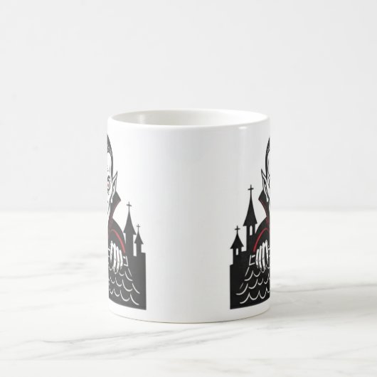Classic Peeking Vampire Mug  Koffiemok (Center)