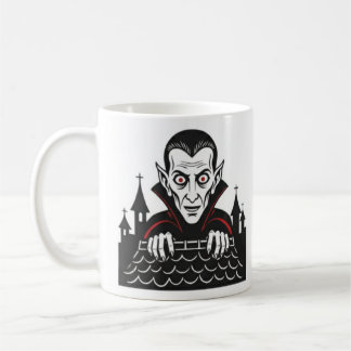 Classic Peeking Vampire Mug Koffiemok