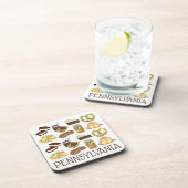 Classic Pennsylvania PA Dutch Amish Food Dishes Bier Onderzetter (Rechterzijde)