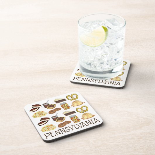 Classic Pennsylvania PA Dutch Amish Food Dishes Bier Onderzetter (Rechterzijde)