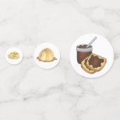 Classic Pennsylvania PA Dutch Amish Food Dishes Confetti (Voorkanten)