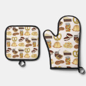 Classic Pennsylvania PA Dutch Amish Food Dishes Ovenwant & Pannenlap Set (Voorkant)