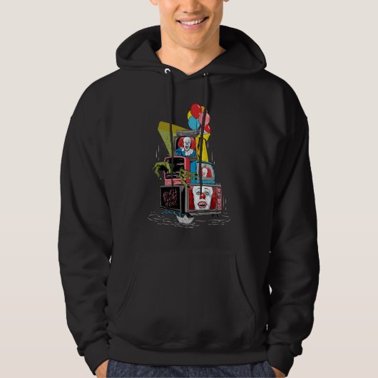 Classic Pennywise TV Stack - You'll Float Too Hoodie (Voorkant)