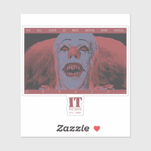 Classic Pennywise - Veel beter als je bang bent Sticker (Vel)