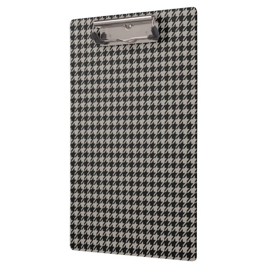 Classic Pepita Houndstooth Pattern Black Grey Klembord (Links)