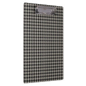 Classic Pepita Houndstooth Pattern Black Grey Klembord (Rechts)