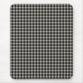 Classic Pepita Houndstooth Pattern Black Grey Muismat (Voorkant)