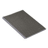 Classic Pepita Houndstooth Pattern Black Grey Notitieboek (Rechterzijde)