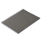 Classic Pepita Houndstooth Pattern Black Grey Notitieboek (Linkerzijde)