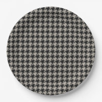 Classic Pepita Houndstooth Pattern Black Grey