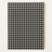 Classic Pepita Houndstooth Pattern Black Grey Planner (Achterkant)