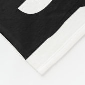 Classic Personalized Black White Cow Print Fleece Deken (Hoek)