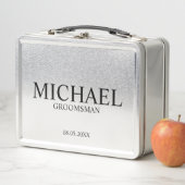 Classic Personalized Groomsman Metal Gift Box (In situ)