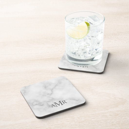 Classic Personalized Monogram Bier Onderzetter (Rechterzijde)